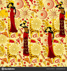 Background African Theme Seamless Vector Background African Theme Traditional Elements Stock Vector C Daudau992 201430140