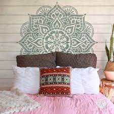 Large Mandala Wall Art Stencils For Painting Boho Bedroom Mural Design Royal Design Studio Stencils A chalkboard wall is more like a painter's canvas where you can. prajna mandala stencil