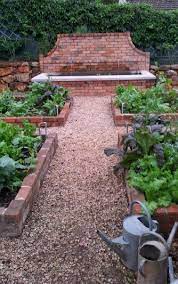 Brick Raised Beds Gravel Path Walled Fountain Raisedbedsbrick Brick Garden Garden Layout Vegetable Garden Raised Beds