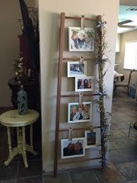 Rustic Ladder Picture Holder Rustic Ladder Picture Holders Decor