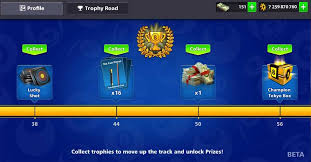 Leagues of 8 ball pool app: Trophy Road 8 Ball Pool Free Rewards Trophies