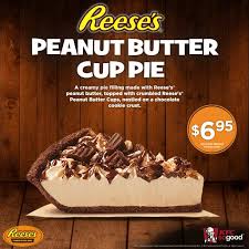 Mar 01, 2017 · in a large mixing bowl, combine peanut butter, cream cheese, powdered sugar, and about half the whipped topping (eyeball it). Kfc Introducing The Reese S Peanut Butter Cup Pie By Kfc A Creamy Pie Filling Made With Reese S Peanut Butter Cups Nestled On A Chocolate Cookie Crust Complete Your Whattadeal Meal Deal