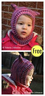 Super cat hat free knitting pattern. Seamless Kitty Cat Hooded Cowl Free Knitting Pattern