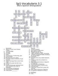 Check spelling or type a new query. Spanish Avancemos 1 Vocab 3 1 Crossword Spanish Vocab Crossword