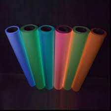 Glow In The Dark Roll Of T Shirt Vinyl Heat Press Vinyl Transfer Cutter Plotter 50cmx80cm Glow In The Dark Vinyl Transfer Heat Press Vinyl