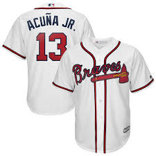 In addition to official ronald acuna braves jerseys, our shop is stocked with acuna jr. Mlb Jersey Ronald Acuna Jr Atlanta Braves Majestic Home Official Cool Base Player Jersey White Hot Item Lazada