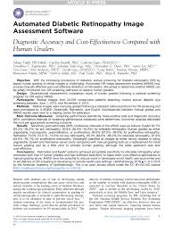 This is done because the new blood vessels. Pdf Automated Diabetic Retinopathy Image Assessment Software