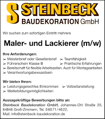 Die besten stellenangebote für schlosser und handwerk, dienstleistung und fertigung. Steinbeck Baudekoration Gmbh Steinbeck Baudekoration Gmbh