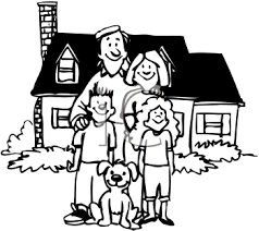 Black And White Home Clipart Royalty Free Family Clip Art People Clipart Clip Art Art House Clipart