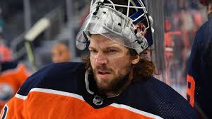 Edmonton oilers captain connor mcdavid (97) congratulates goalie stuart skinner (50) after defeating the ottawa senators 8 . Edmonton Oilers Put Goalie Mike Smith On Injured Reserve Recall Stuart Skinner