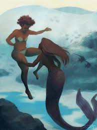 Mermaidsofcolor Mermaid Poster Mermaid Art Black Mermaid