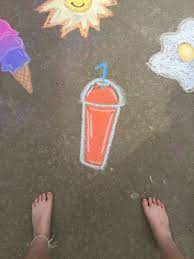 Chalk Slushee Street Chalk Art Sidewalk Chalk Art Fun Chalk Art