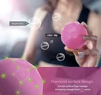 Elektrischer Vibrierender Massageball für Rücken, Ischias, nacken schulter  und Füße, 2 Geschwindigkeits Fitness Yoga Pilates Mini Massageball Roller,  ...