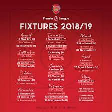 Pin By Deva On Gunners Arsenal Premier League Premier League Fixtures Premier League