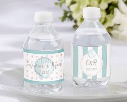 Réception rapide de mini bouteille d'eau personnalisée. Etiquettes De Bouteilles D Eau Personnalisees Marees De Plage Mariage Deco Belle Nuance