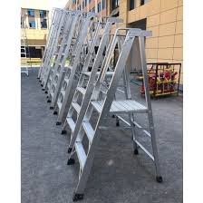 3 step ladder with handrail. China High Strength 3 Step Aluminum Aluminium Folding Step Ladder With Big Platform And Aluminum Handrail China Portable Platform Ladder And With Handrail And Chain Guard Price