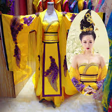 Buy Royal queen princess trailing ancient tang dynasty costume ...