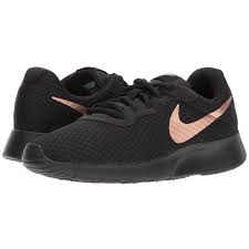 Black And Rose Gold Nikes Womens Nike Tanjun Black Metallic Red Bronze Women S Running Shoes 65 Liked On Polyvore Featuring Shoes A Nike Tanjun Black Running Shoes Black Athletic Shoes