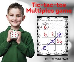 It includes 3 tic tac toe colored game boards and 1 black and white game sheet.these are fun math games are for 2 players. Multiples Tic Tac Toe Game Math Coach S Corner
