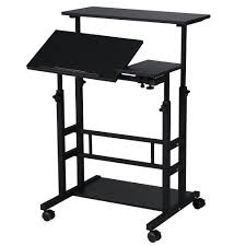 Let us help you choose the best standing desk for your needs. Unicoo Height Adjustable Sit Stand Workstation Mobile Standing Desk Rolling Presentation Cart Stand Up Computer Desk With Dual Surface For Home Office U101 Black Unicoo Usa