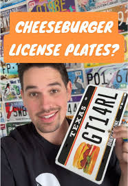 Unique Cheeseburger License Plates You’ll Love