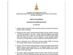 Jabatan tenaga kerja negeri selangor pejabat tenaga kerja bangi. Selangor Kekurangan Vaksin Bukan Kapasiti Jumlah Ppv