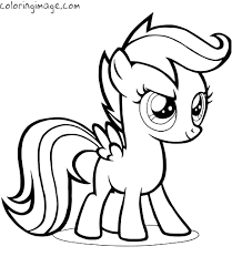 My Little Pony Coloring Page Scootaloo Ausmalbilder Ausmalen Zeichnungen