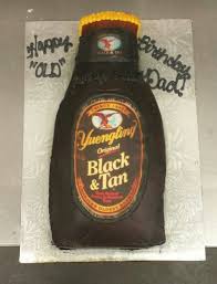 Black And Tan Beer Yuengling Beer Bottle Cutout Birthday Cake Yuengling Black And Tan Yuengling Beer Yuengling Soy Sauce Bottle