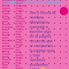 Significados De Los Nombres Home Facebook