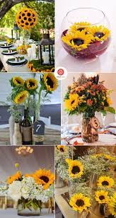 50 Inspirational Sunflower Wedding Ideas For 2019 Bold Chic And Bright Sunflowers A Sunflower Themed Wedding Sunflower Wedding Decorations Sunflower Wedding