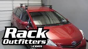 Connect a smart phone to the vehicle the only benefit is extra cargo room which the current prius also has plenty of. Toyota Prius V Thule Traverse Square Bar Roof Rack 12 14 By Rack Outfitters Youtube