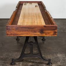 District Eight 12 Shuffleboard Table Shuffleboard Table Game Room Basement Game Room