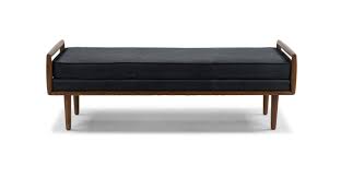 Ansa Charme Black Bench Blue Bench Bedroom Bench Modern Mid Century Bedroom Furniture
