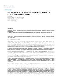 Desde ex políticos a personalidades de la tv: Ley 24309 Declaracion De Necesidad De Reformar La Constitucion Nacional