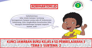 Pembelajaran 3 yang mulai dari halaman 114 sampai 117. Kunci Jawaban Buku Kelas 4 Sd Pembelajaran 3 Tema 3 Subtema 2 Robihartoni