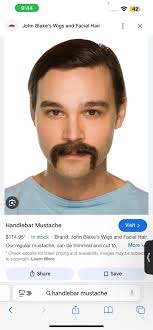Remove beard and keep handlebar mustache?