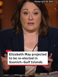 Green Party Co-Leader Elizabeth May is projected to hold