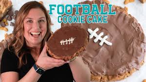 The great cookie is home to i got the sport design idea online. How To Make A Football Cookie Cake Crazy For Crust