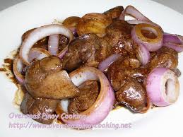 Chicken Liver Bistek Style Overseas Pinoy Cooking Chicken Liver Recipes Liver Recipes Chicken Livers