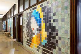 Pixel Wall Art For Atlassian S Offices In Sydney Experiential Graphic Design Wall Graphics Office Graphics