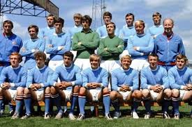 A yellow striped design appears on the top of the right shoulder whilst the etihad airways shirt sponsor is also coloured yellow. 50 Years Of Manchester City Home Kits From 1964 To 2014 Bleacher Report Latest News Videos And Highlights