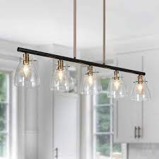 Modern Brass Hanging Light