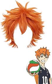 Amazon.com: Pelucas cortas de Hinata Shoyo de cosplay naranja para disfraz  de Haikyuu de anime Harajuku peluca de cabello sintético para fiesta de  Halloween (necesitas peinarla tú mismo) : Belleza y Cuidado