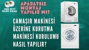 Çamaşır yıkama ve kurutma makinelerini üst üste birleştirme aparat seti. Camasir Makinesinin Ustune Kurutma Makinesi Kurulumu Nasil Yapilir Kurutma Makinesi Montaji Youtube