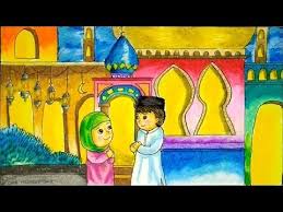 Tagged gambar mewarnai suasana bulan. Cara Menggambar Tema Idul Fitri Lebaran Bulan Ramadhan Dengan Gradasi Warna Oil Pastel Youtube Cara Menggambar Gambar Buku Mewarnai