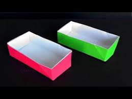 Origami Schachtel Mit Deckel Basteln Mit Papier Rechteckige Origami Box Falten Diy Schachtel Falten Anleitung Schachtel Basteln Schachteln Falten Anleitung