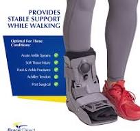 Brace Align Ultra Light Air Short Full Shell Walking Boot L4360/L4361 -  Medical Boot For Ankle Sprains And Fractures