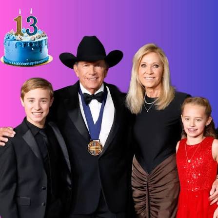 Happy 13th Birthday to Harvey Strait, the grandson of George Strait! The  King of Country Music's family legacy continues to grow! 🤠🎂 #GeorgeStrait  #CountryMusic #countryfamily