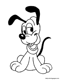 Cute baby pluto coloring page for toddlers. Baby Pluto Coloring Pages Disney Malvorlagen Disney Babys Disney Farben