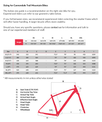 37 Surprising Cannondale 29er Size Chart